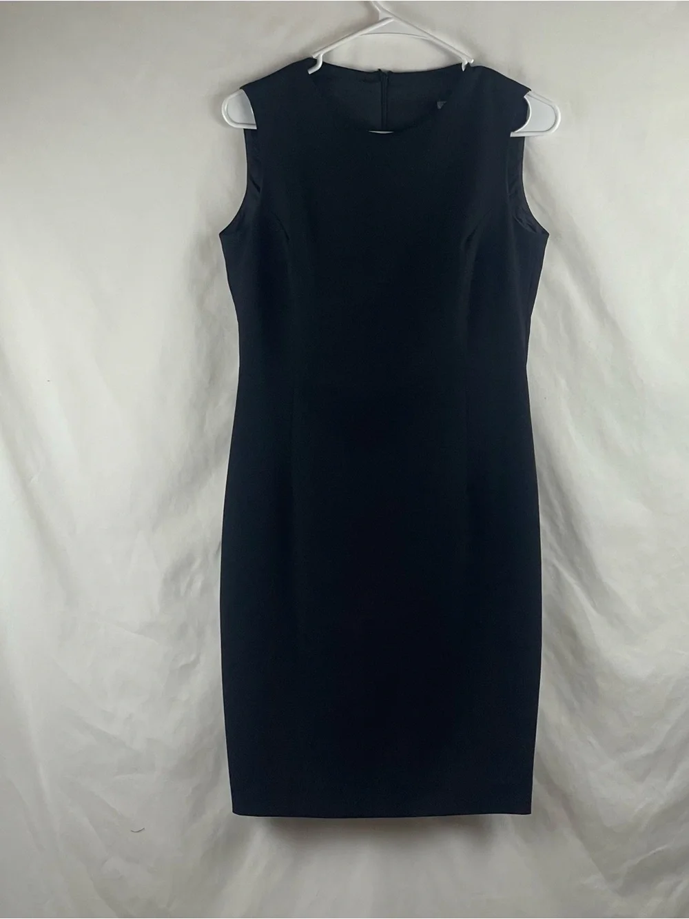 ZARA Classic Black Sheath Academia Career Office Dress NWOT Size M